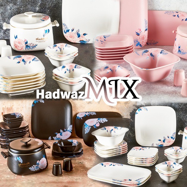 Hadwaz Mix black and pink or white