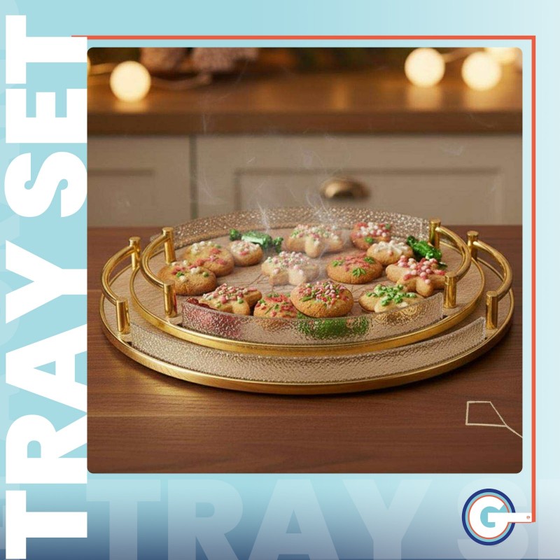 Wooden Trays 2 Pieces