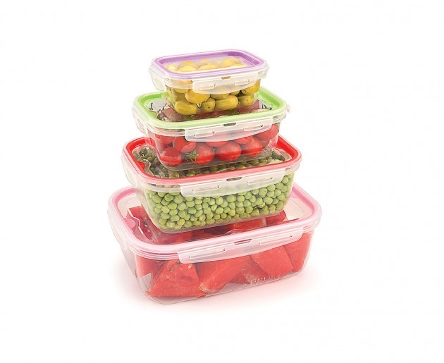 Rectangular food set 4 Pieces