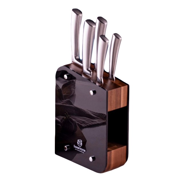 Knives set 6 pieces sweet home acrylic stand