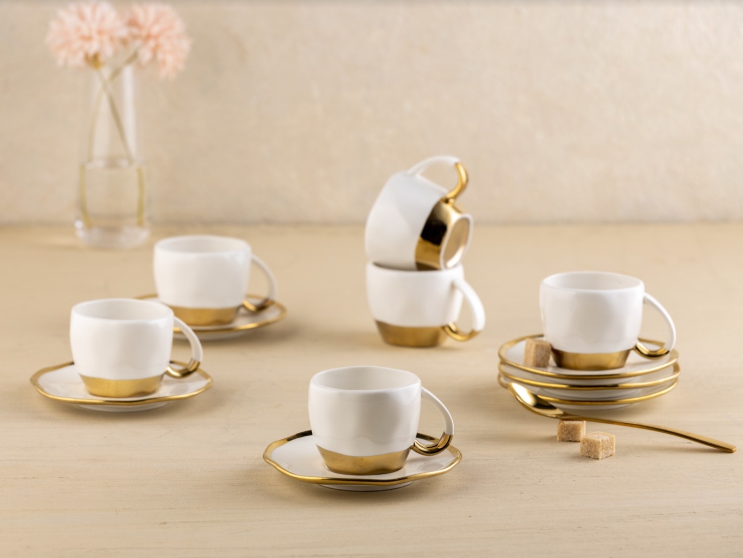 INoor coffee set White 12 Pieces