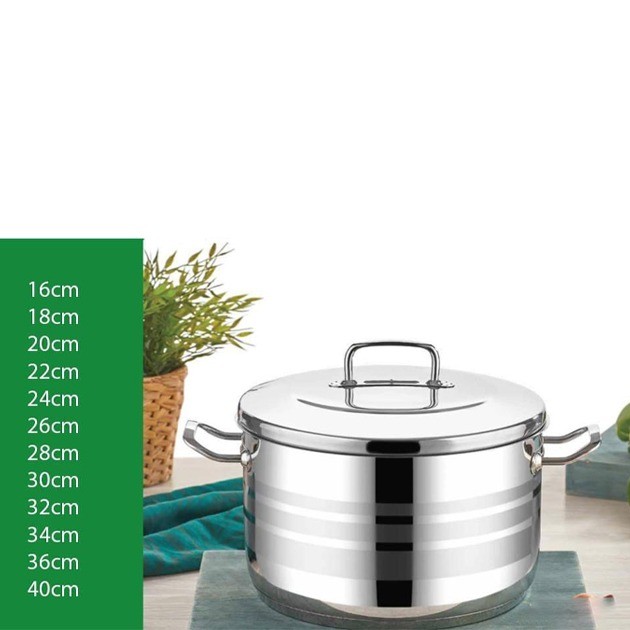 Safinox Flavia stainless Pot 1 Piece With cover 34 Cm