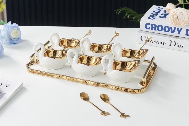 Ice cream set 13 pieces flamingo