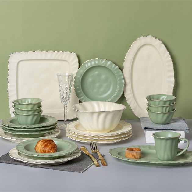 Mix flowers dinner set 30 pieces